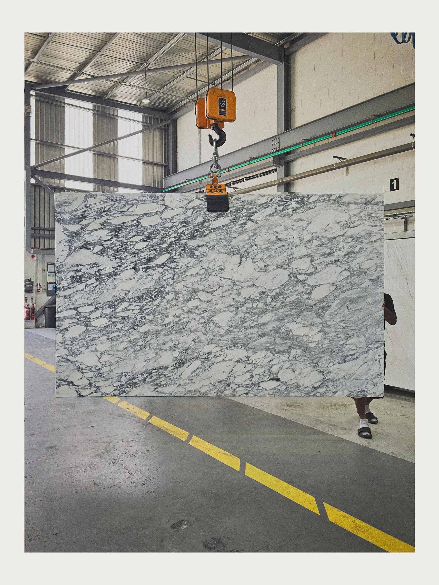 Marble selection for Apartment Arabescato